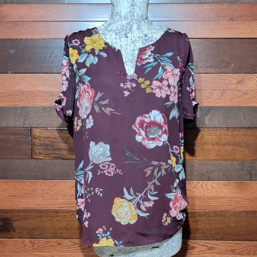 DR2 Floral Print Women's Blouse